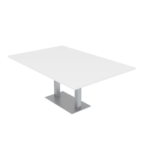 47.25 in W, 84 in L, 29 in H, Engineered Wood Top, White